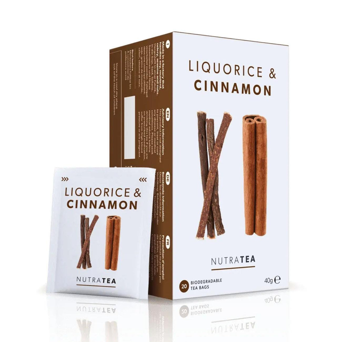 Nutra Liquorice & Cinnamon Herbal Tea 20 Bags - NutraTea - Herbal Tea - NutraTea