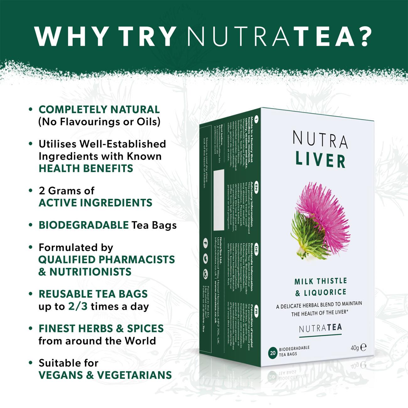 Nutra Liver Herbal Tea 20 Bags - NutraTea - Herbal tea - NutraTea