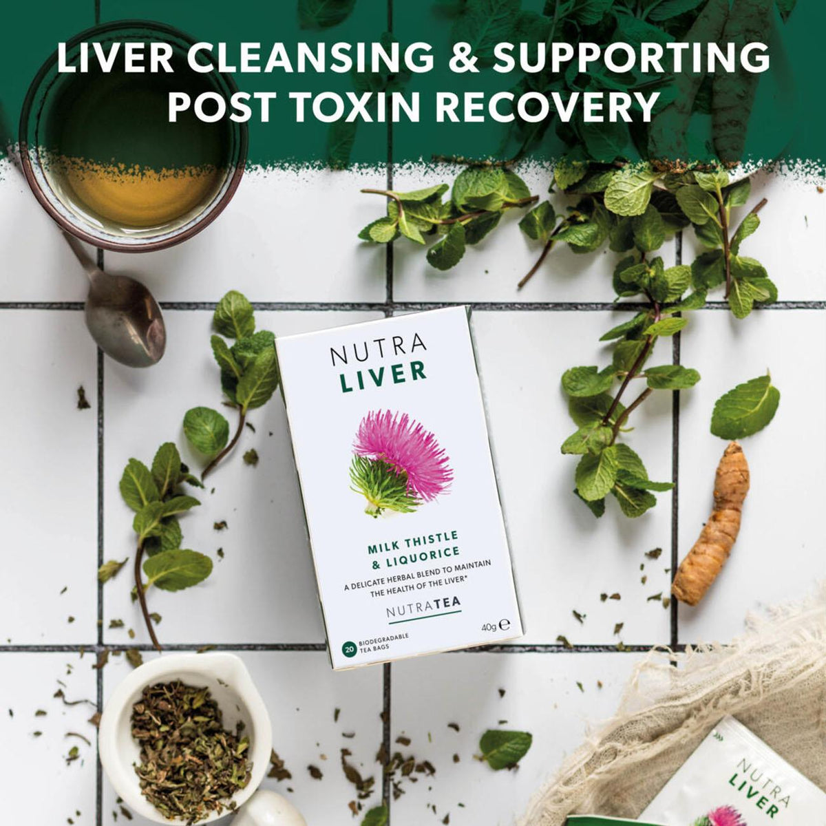 Nutra Liver Herbal Tea 20 Bags - NutraTea - Herbal tea - Eco Natural Products