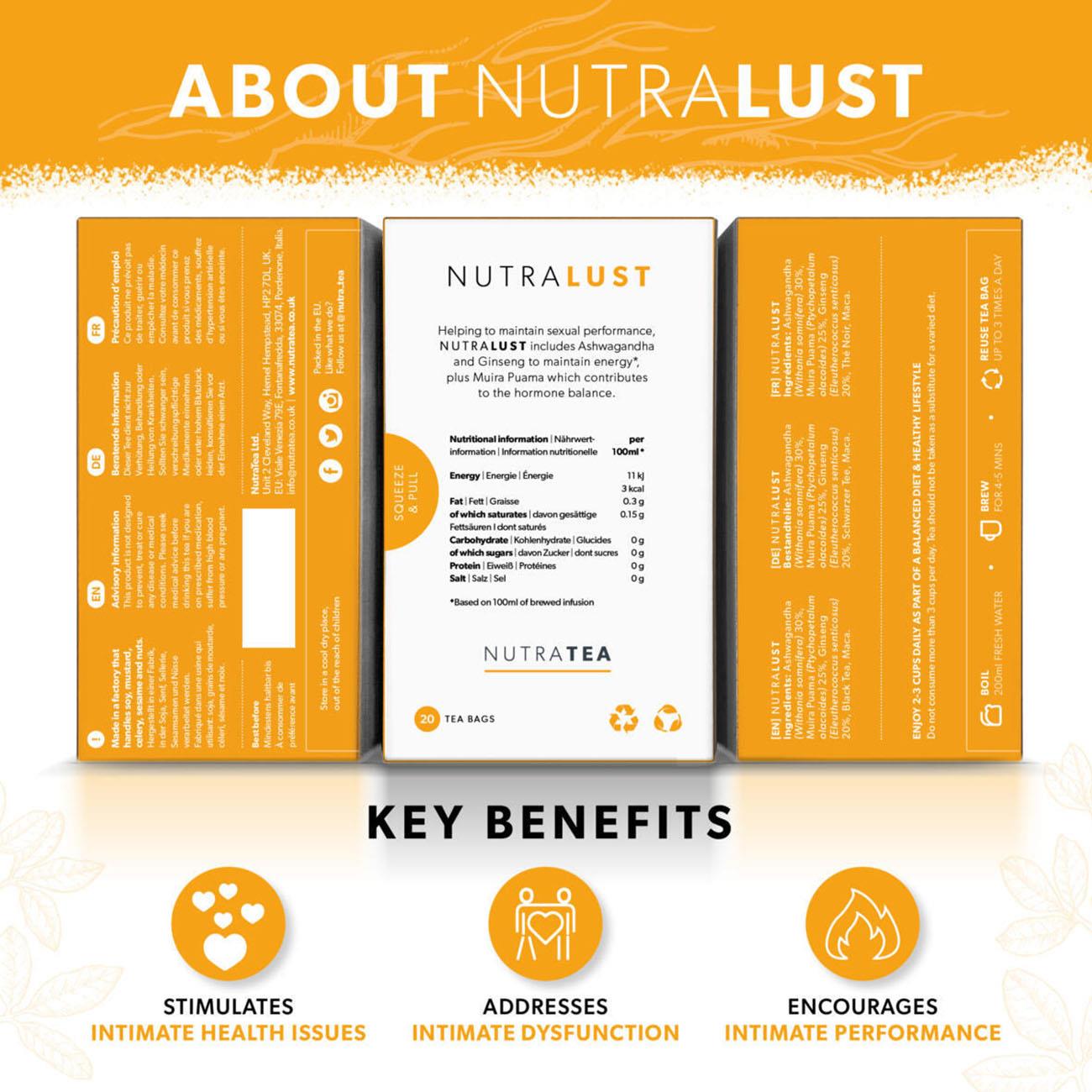 Nutra Lust Herbal Tea 20 Bags - NutraTea - Herbal Tea - NutraTea