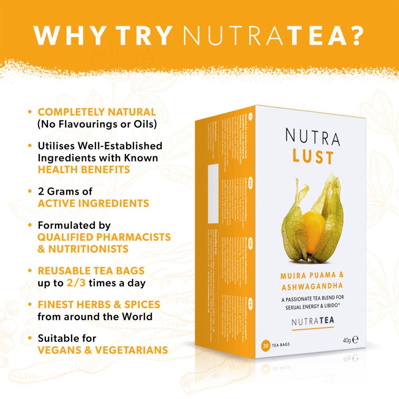 Nutra Lust Herbal Tea 20 Bags - NutraTea - Herbal Tea - NutraTea