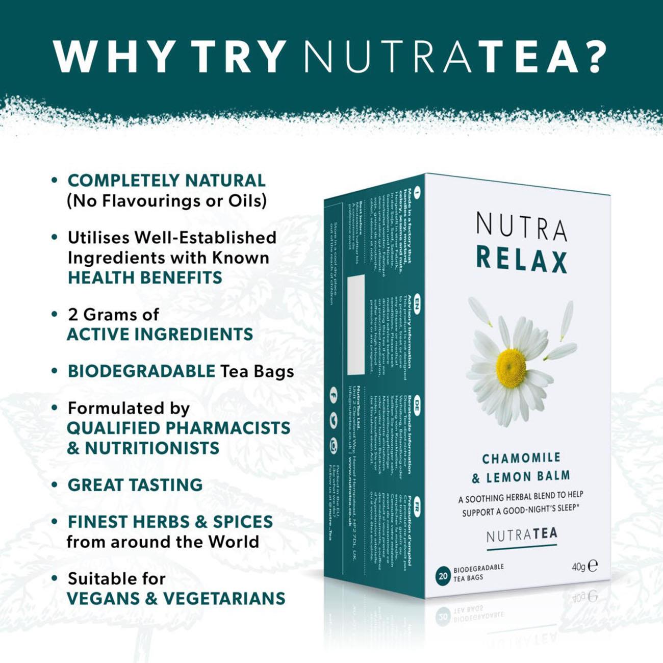 Nutra Relax Herbal Tea 20bags - Eco Natural Products - NutraTea - Herbal tea