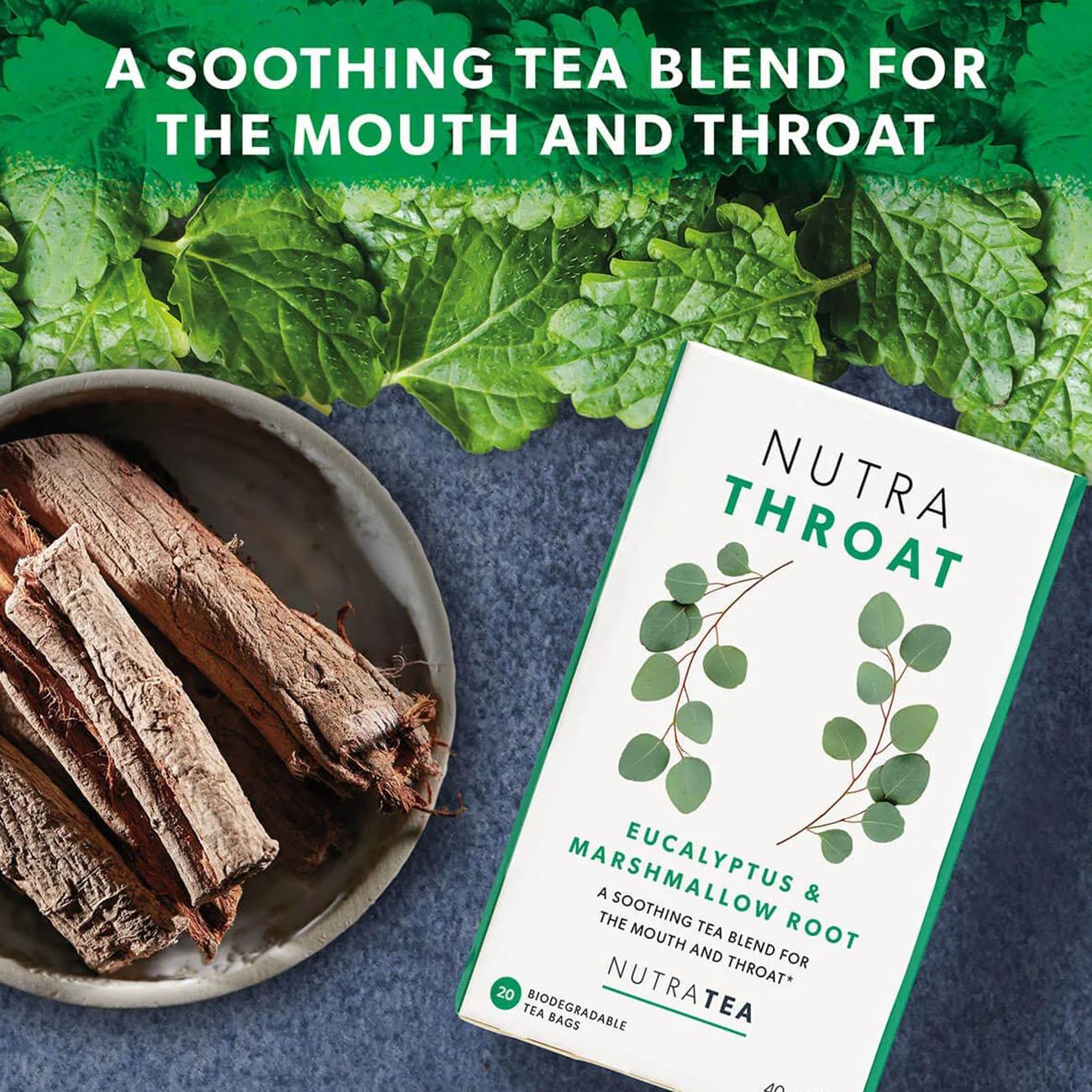 Nutra Throat Tea Herbal Tea 20 Bags - NutraTea - Herbal Tea - NutraTea