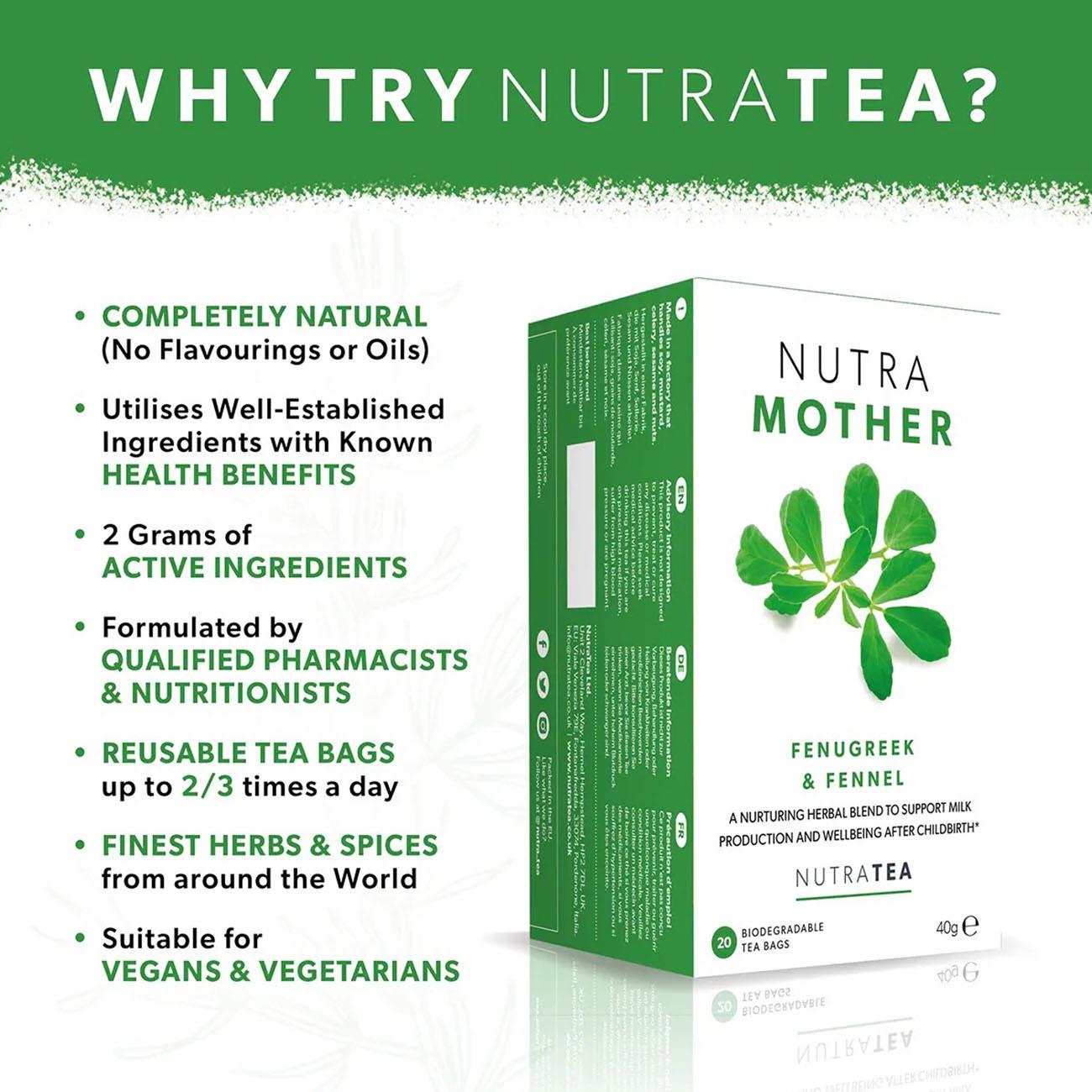 Nutratea Nutra Mother Tea Herbal Tea 20 Bags - NutraTea - Herbal Tea - Eco Natural Products
