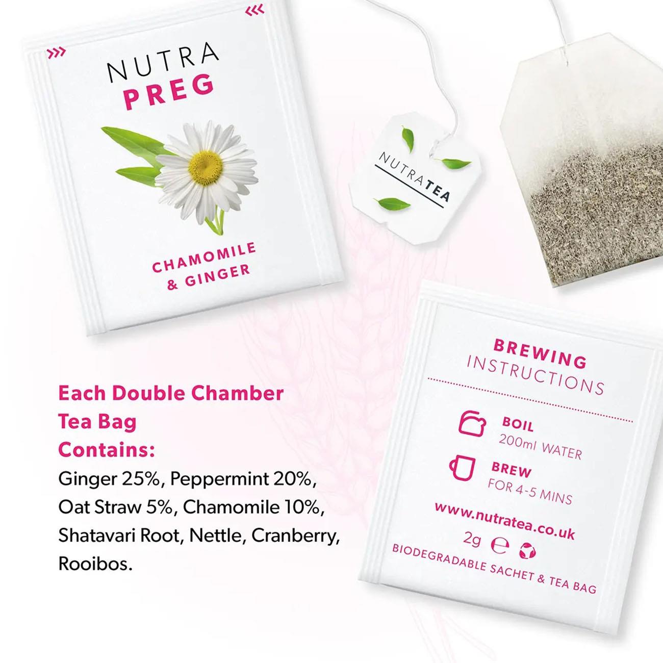 Nutratea Nutra Preg Tea Herbal Tea 20 Bags - Eco Natural Products - NutraTea - Herbal Tea