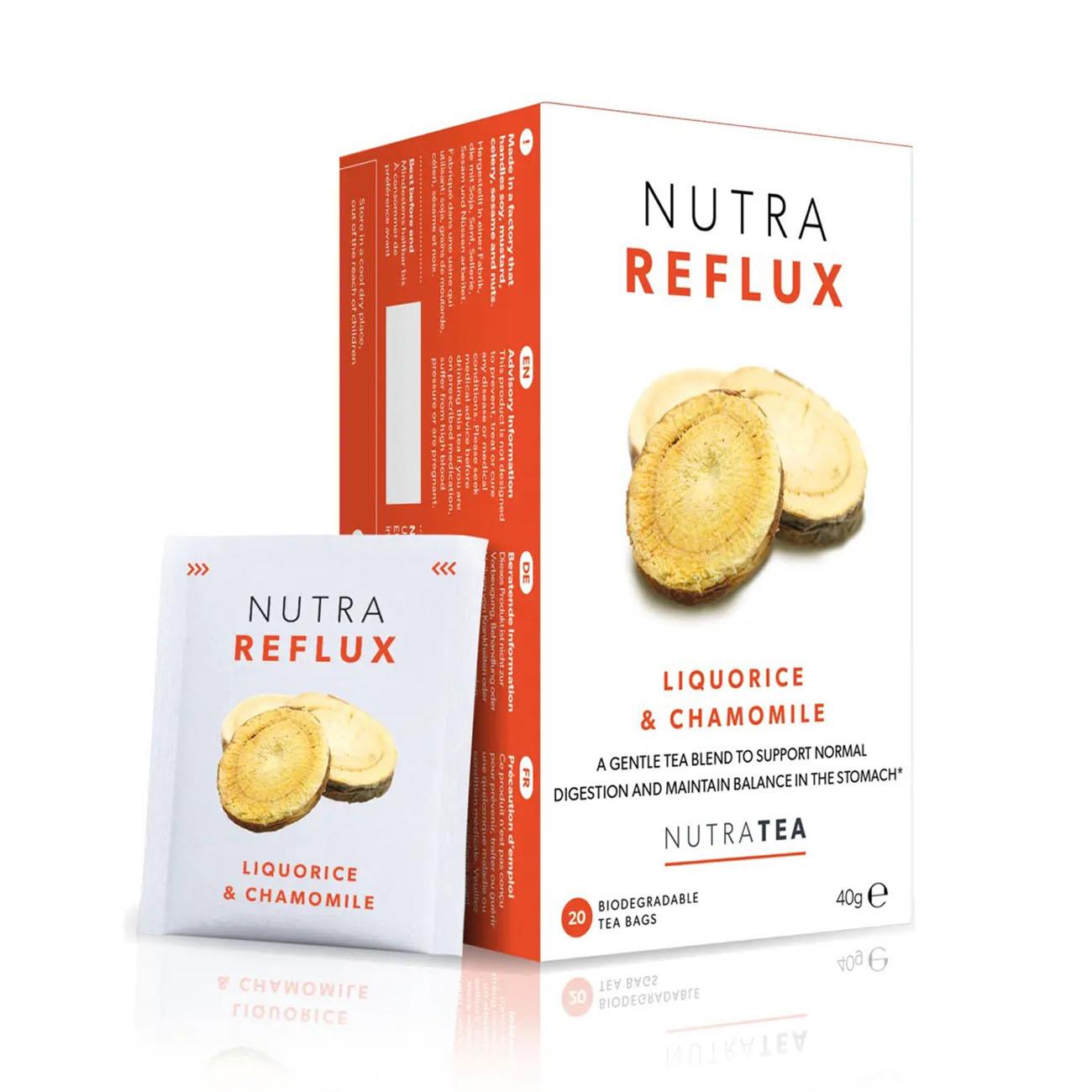 Nutratea Nutra Reflux Tea Herbal Tea 20 Bags - Eco Natural Products - NutraTea - Herbal Tea