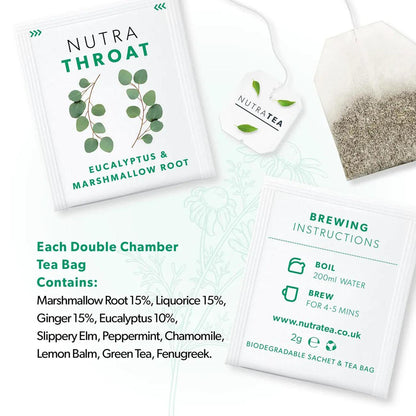 Nutratea Nutra Throat Tea Herbal Tea 20 Bags - NutraTea - Herbal Tea - Eco Natural Products