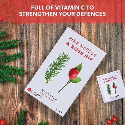 Nutratea Pine Needle & Rose Hip Herbal Tea 20 Bags - NutraTea - Herbal Tea - Eco Natural Products