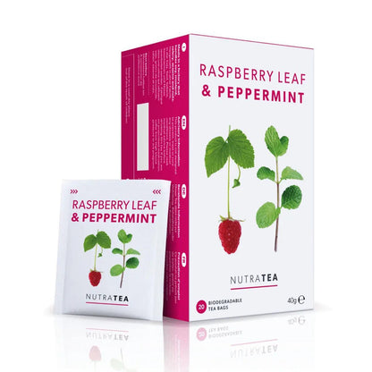 Nutratea Raspberry Leaf & Peppermint Herbal Tea 20 Bags - NutraTea - Herbal Tea - Eco Natural Products