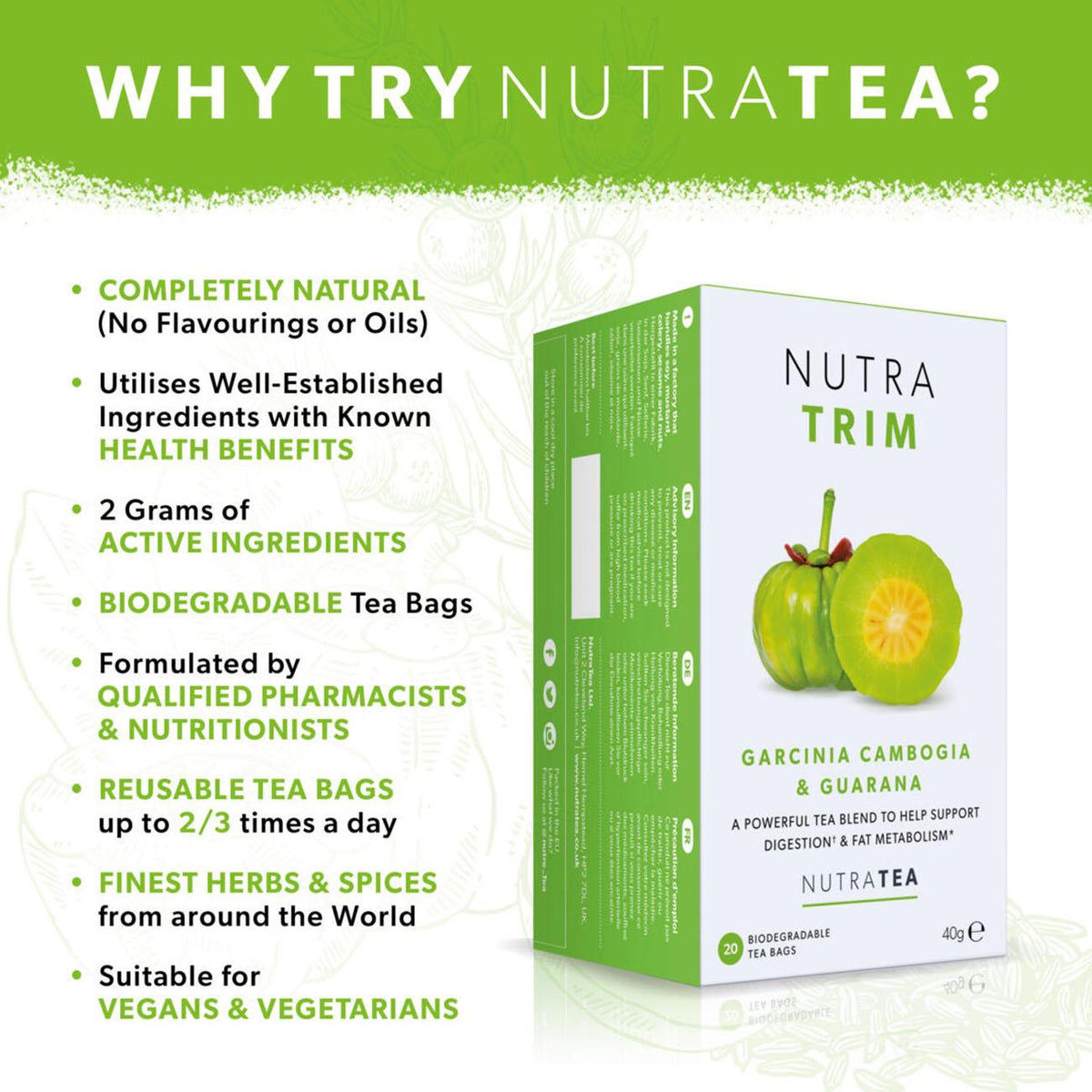 NutraTrim Herbal Tea 20 Bags - NutraTea - Herbal tea - NutraTea