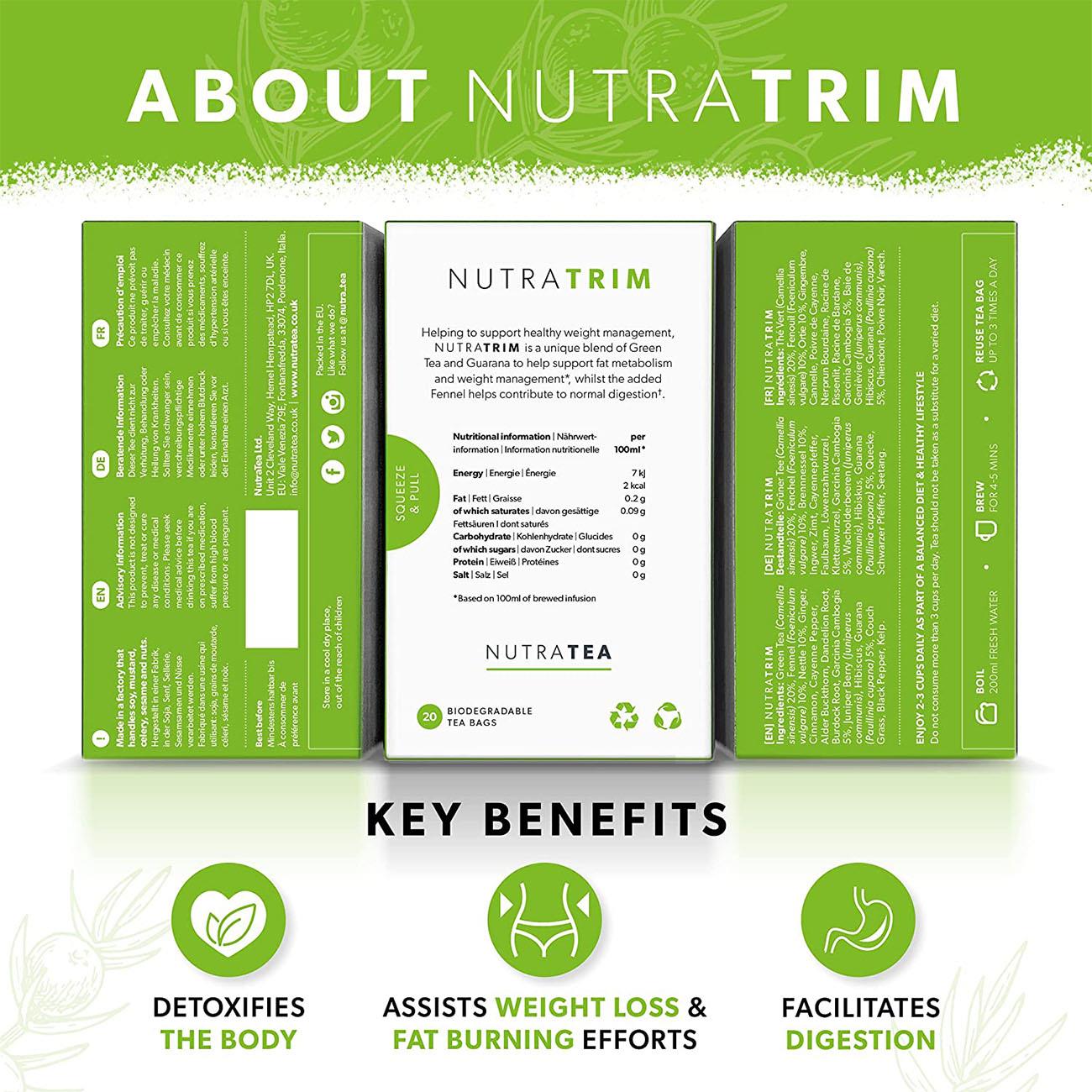 NutraTrim Herbal Tea 20 Bags - NutraTea - Herbal tea - NutraTea