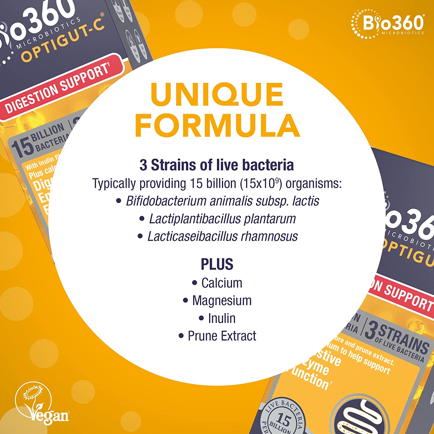 NutriGUT - C Probiotics 15 Billion Bacteria with FOS & Magnesium 120g - Natures Aid - Vitamins & Supplements - Eco Natural Products