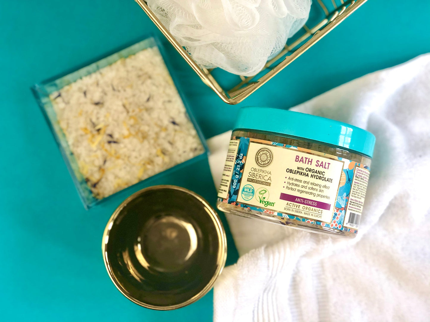 Oblepikha Anti - stress Bath Salt Vegan 600g - Natura Siberica - Bath salt - Eco Natural Products