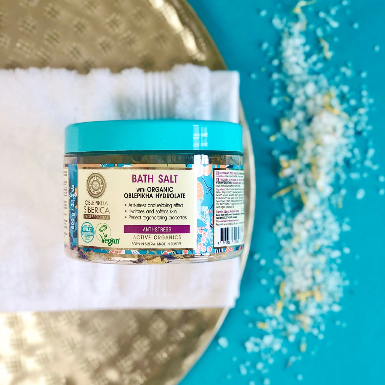 Oblepikha Anti - stress Bath Salt Vegan 600g - Natura Siberica - Bath salt - Eco Natural Products