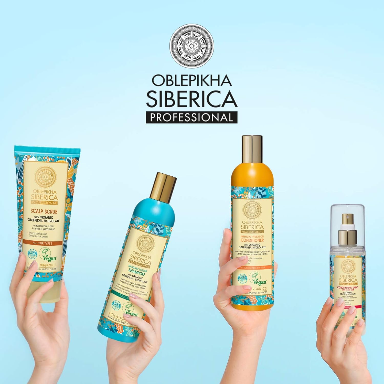 Oblepikha Bath Foam Intensive & Hydration 550ml - Eco Natural Products - Natura Siberica - Bath Foam