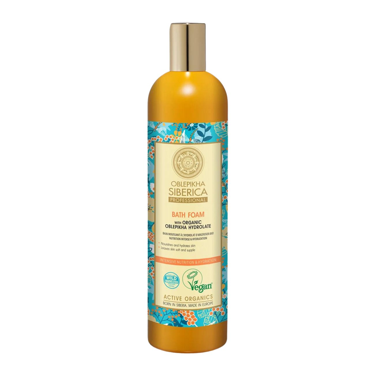 Oblepikha Bath Foam Intensive & Hydration 550ml - Eco Natural Products - Natura Siberica - Bath Foam