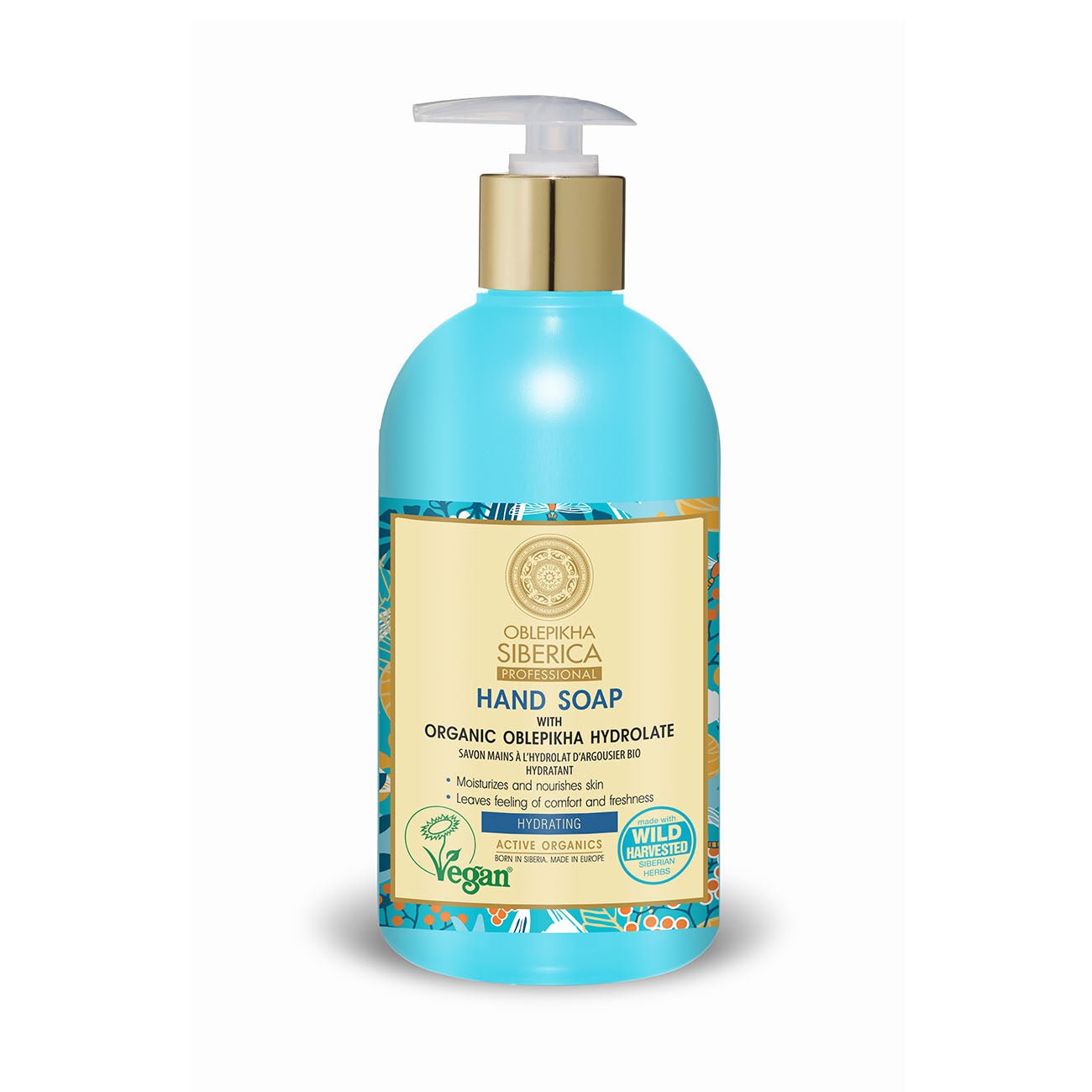 Oblepikha Hydrating Hand Soap Vegan 500ml - Eco Natural Products - Natura Siberica - Hand soap