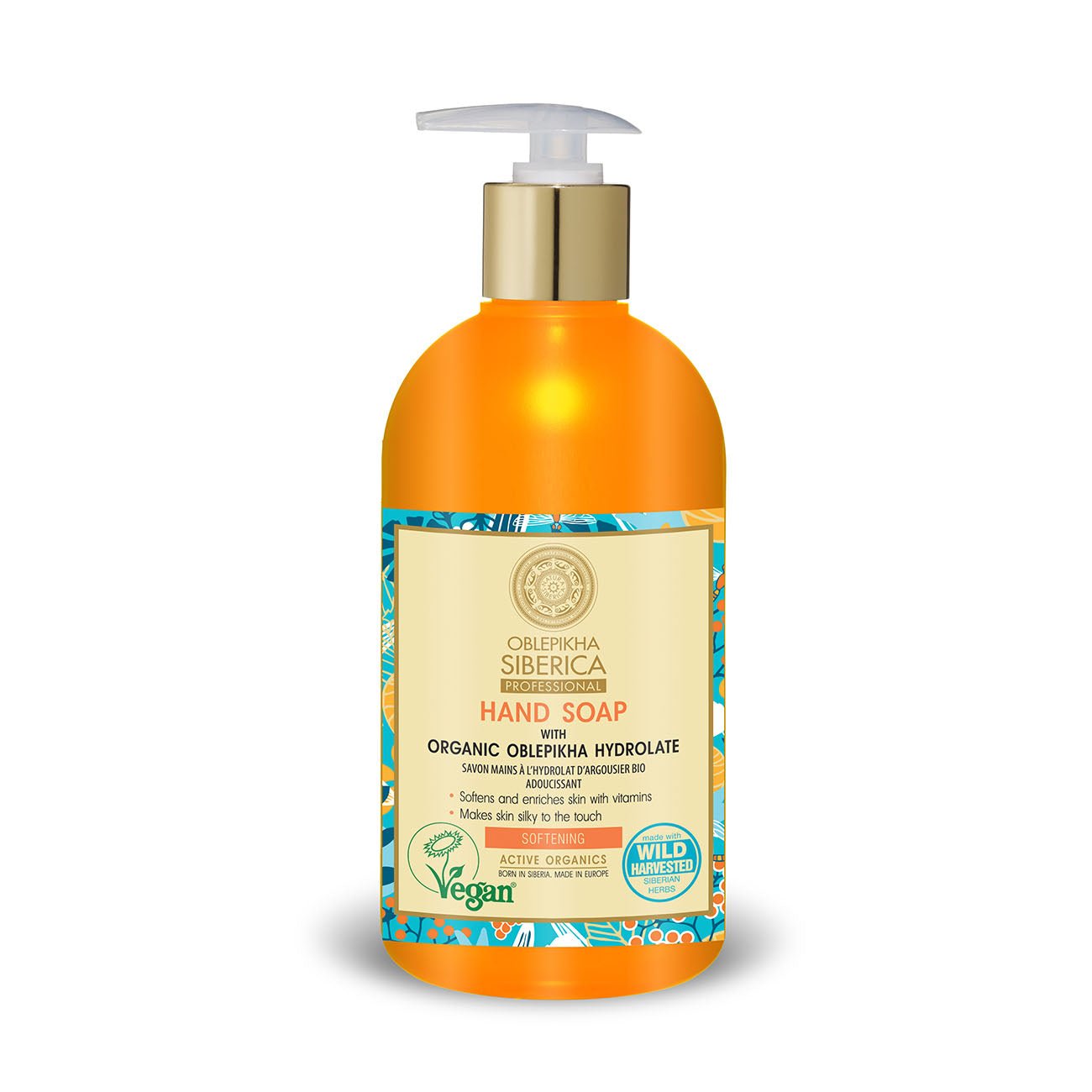 Oblepikha Softening Hand Soap Vegan 500 ml - Eco Natural Products - Natura Siberica - Hand soap