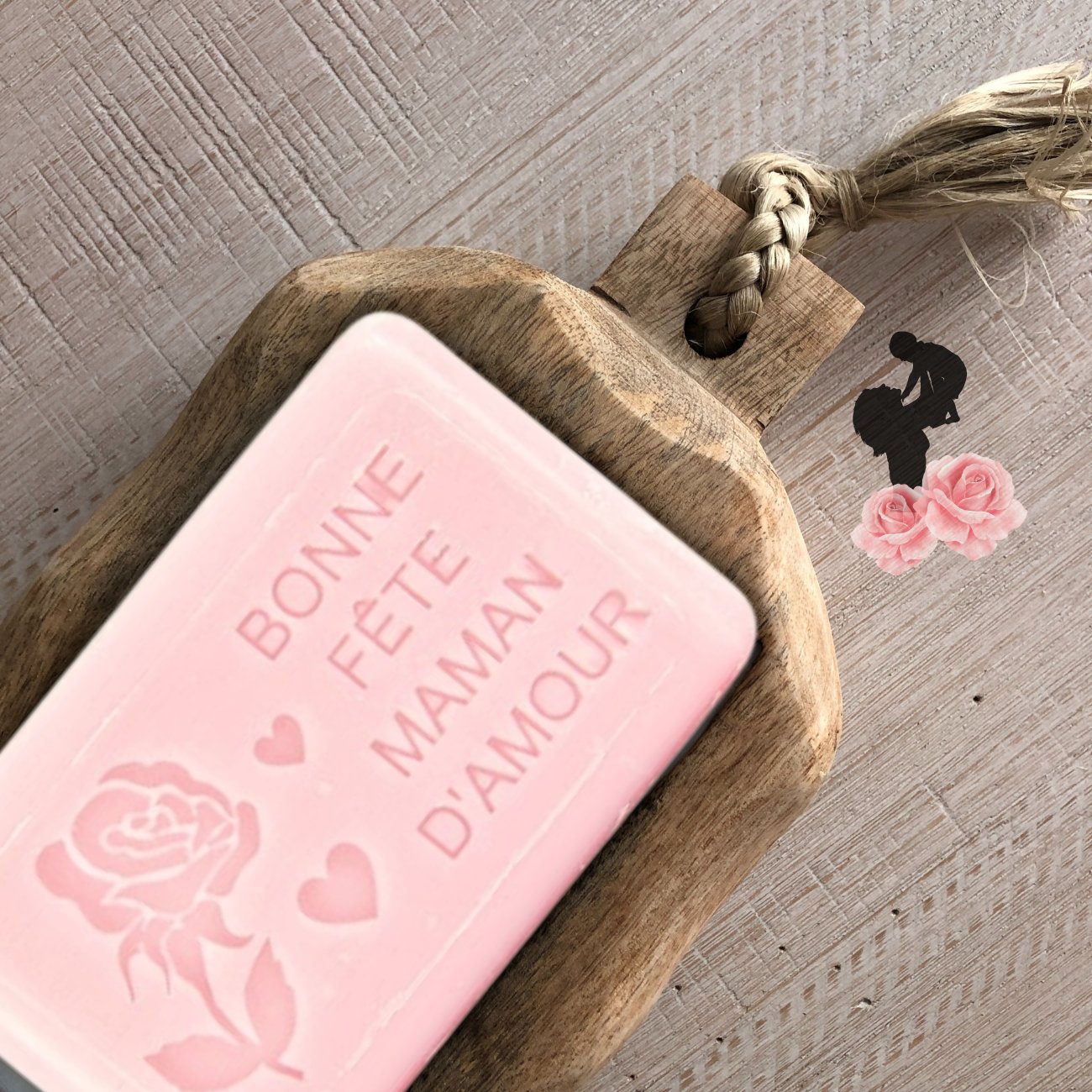 Occasion Soap - Bonne Fete Maman (Happy Mother's Day) 125g - Eco Natural Products - FouFour - Savon de Marseille - Bar Soap