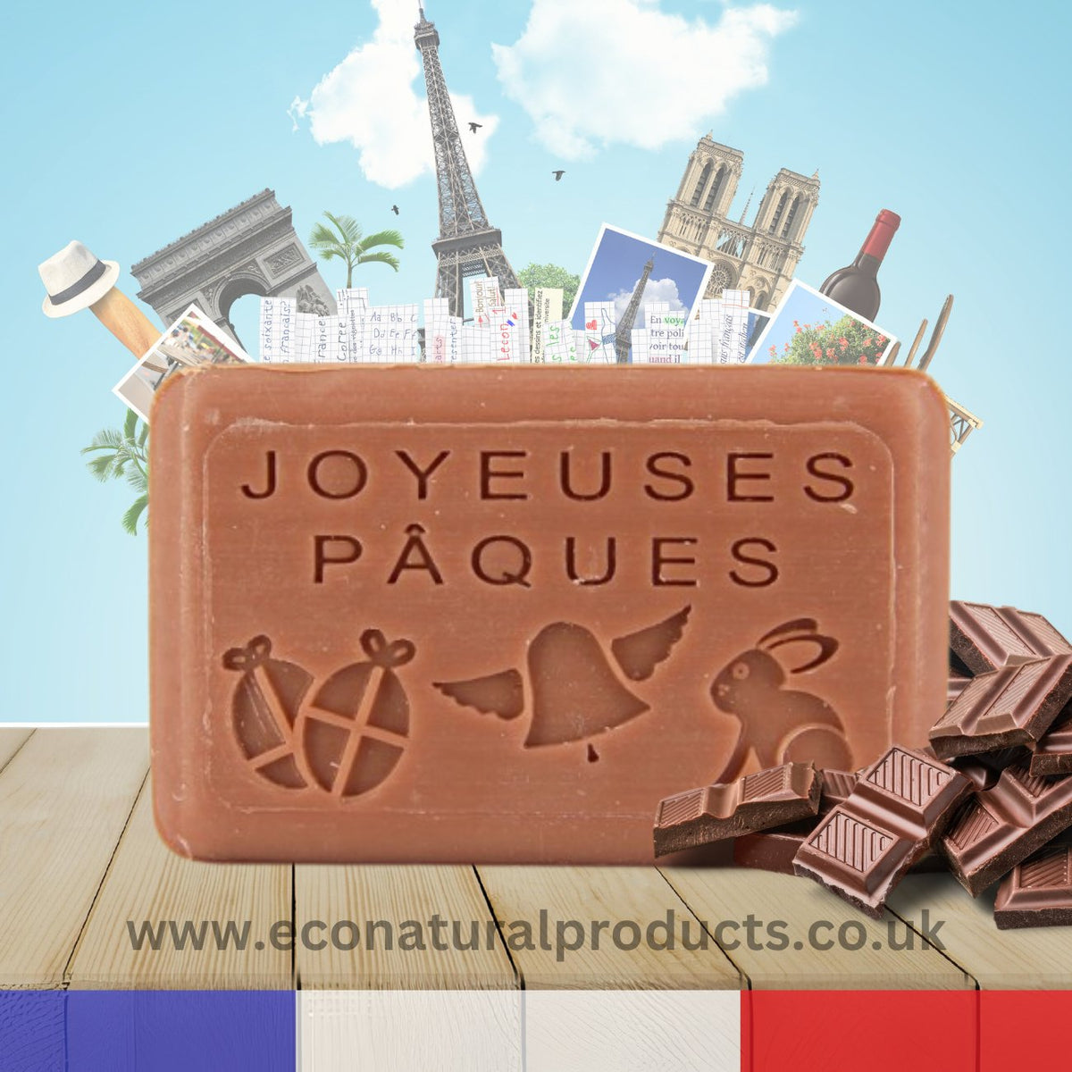Occasion Soap - Joyeuses Paques (Happy Easter) 125g - FouFour - Savon de Marseille - Bar Soap - Eco Natural Products