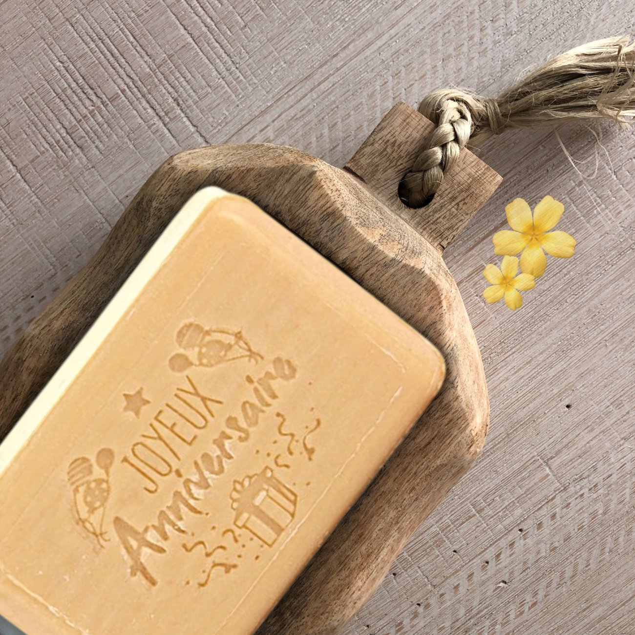 Occasion Soap Joyeux Anniversaire (Happy Birthday) 125g - FouFour - Savon de Marseille - Bar Soap - Eco Natural Products