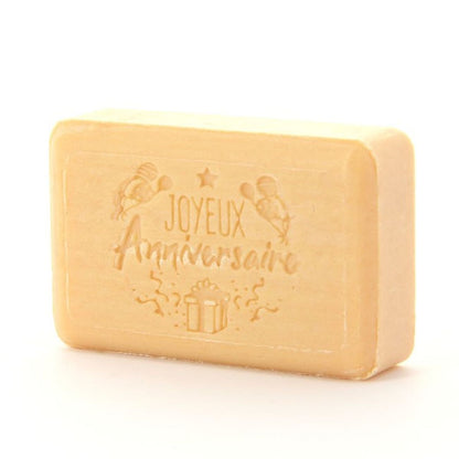 Occasion Soap Joyeux Anniversaire (Happy Birthday) 125g - FouFour - Savon de Marseille - Bar Soap - Eco Natural Products