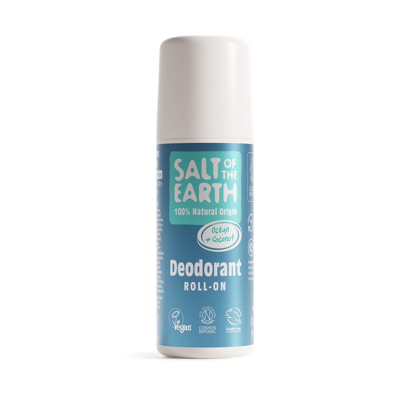 Ocean & Coconut Roll On Deodorant 75ml - Eco Natural Products - Salt Of the Earth - Deodorant