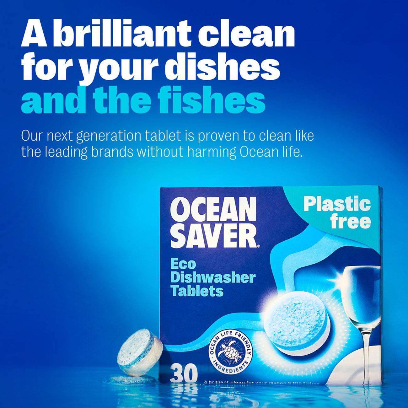 Oceansaver Plastic Free Eco Dishwasher Tablets 30 Pack - Ocean Saver - Dishwasher tablets - Eco Natural Products