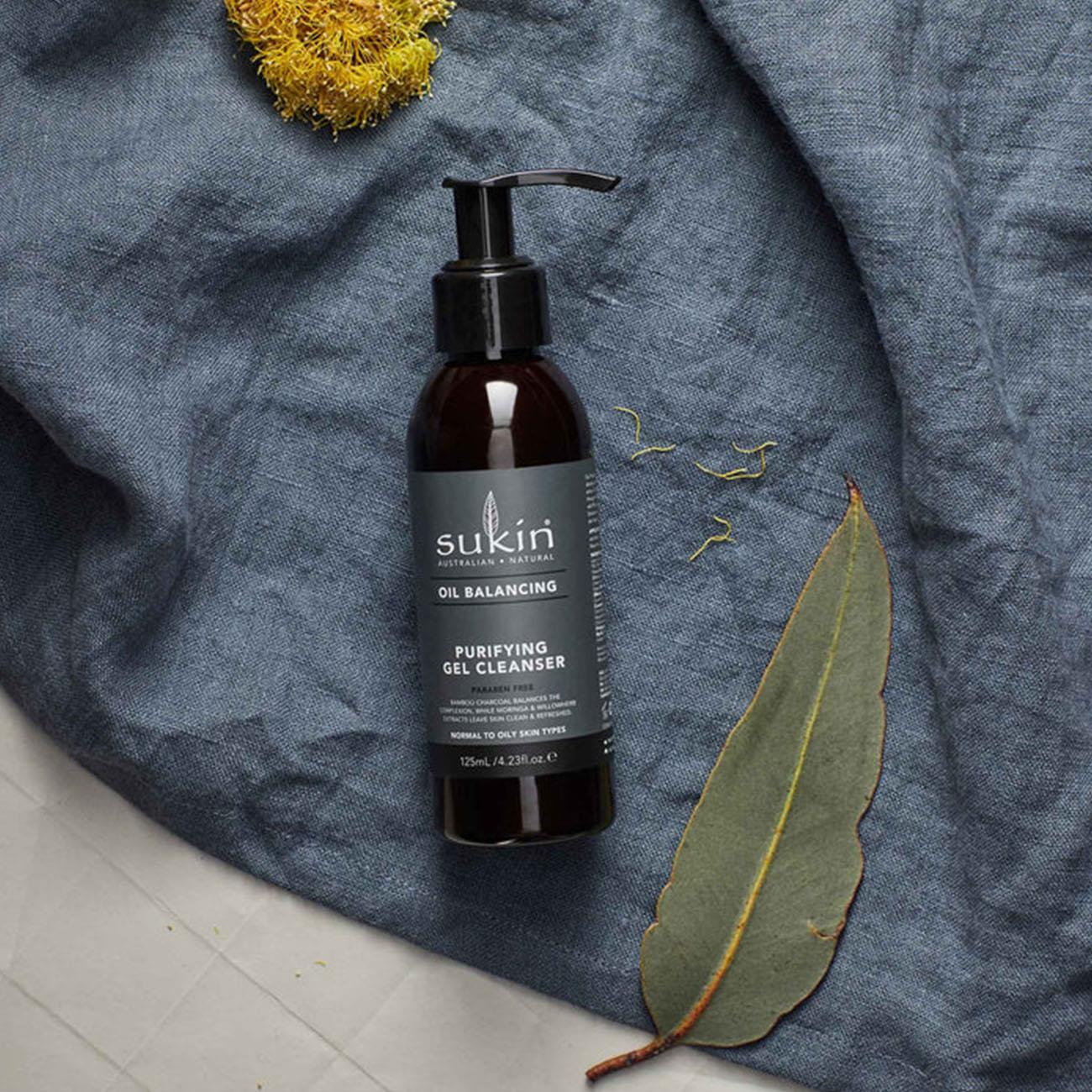 Oil Balancing Charcoal Cleansing Gel 125ml - Sukin - Gel cleanser - Eco Natural Products