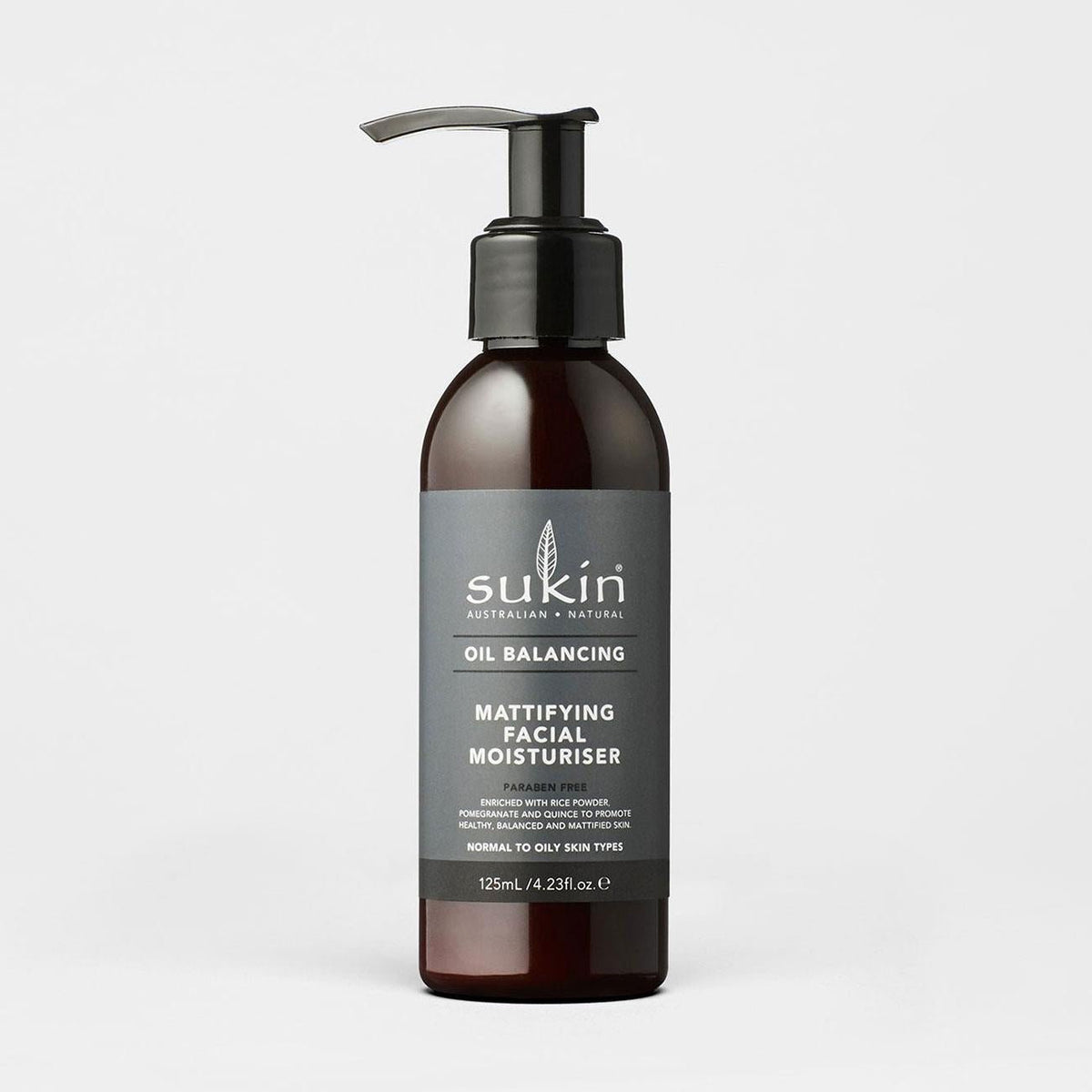 Oil Balancing Charcoal Facial Moisturiser 125ml - Sukin - Facial moisturiser - Sukin