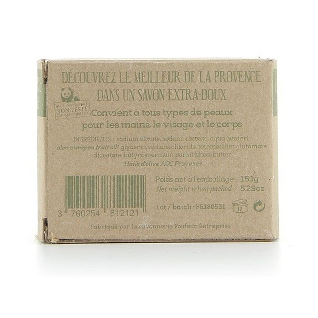 Olive Oil Soap 99% Natural Palm Oil Free 150g - FouFour - Savon de Marseille - Bar Soap - Eco Natural Products
