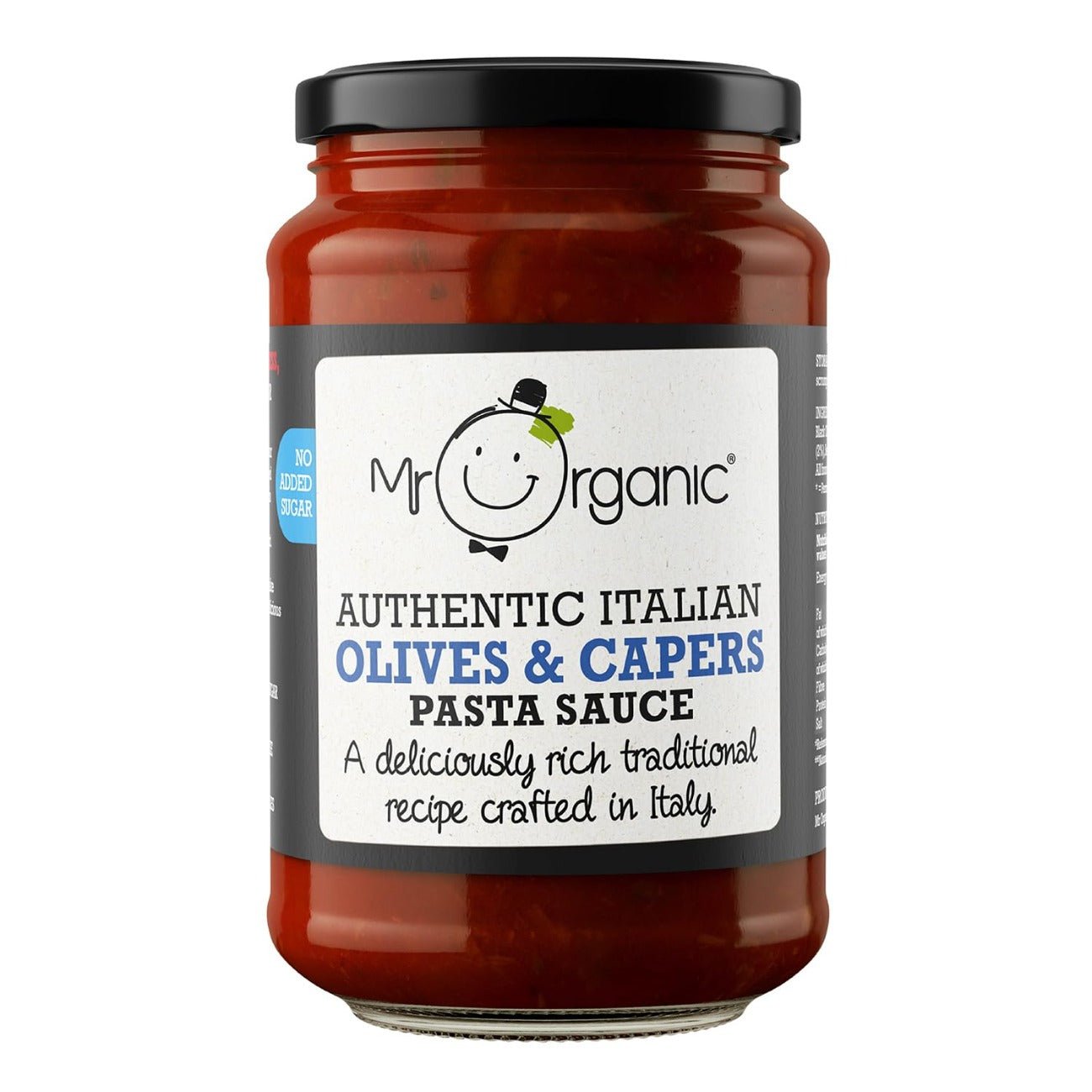 Olives & Capers No Added Sugar Pasta Sauce 350g - Eco Natural Products - Mr Organic - Pasta Sauce