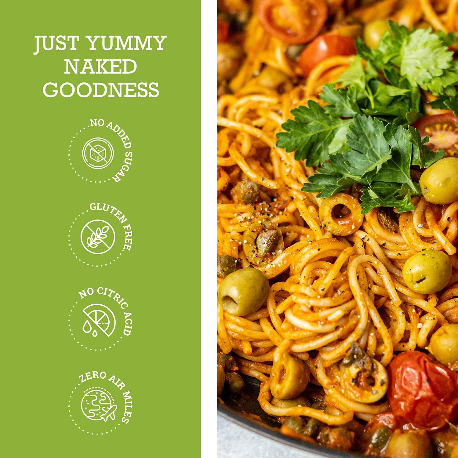 Olives & Capers No Added Sugar Pasta Sauce 350g - Eco Natural Products - Mr Organic - Pasta Sauce