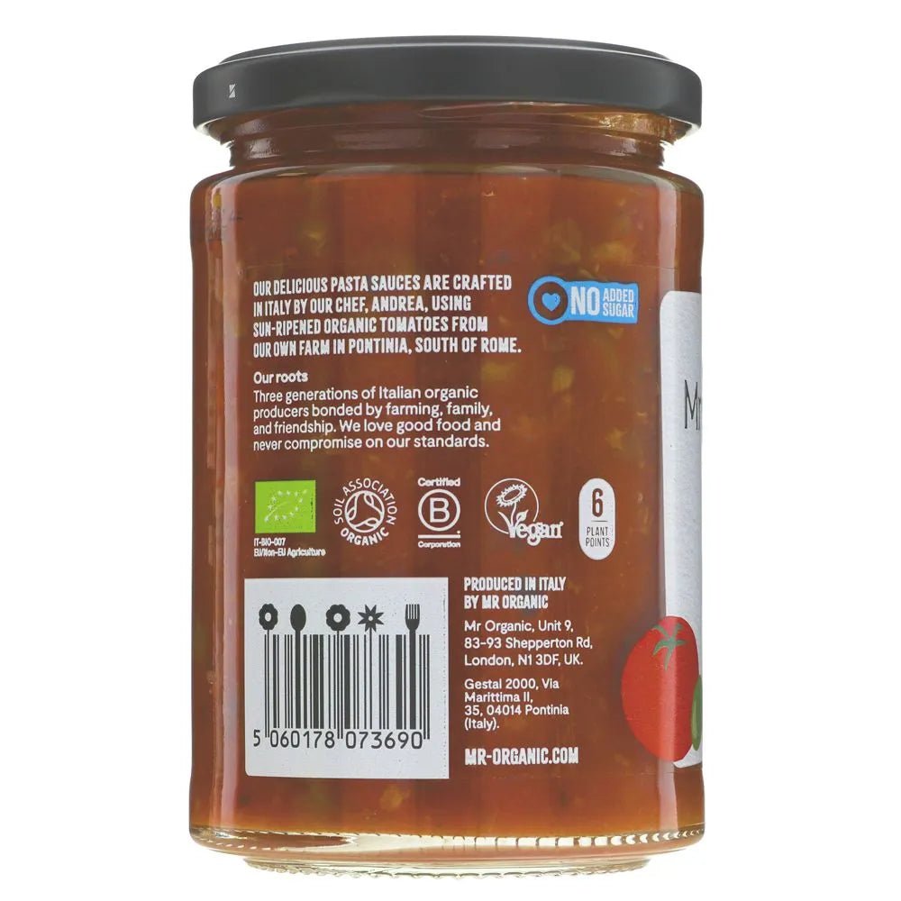 Olives & Capers No Added Sugar Pasta Sauce 350g - Mr Organic - Pasta Sauce - Mr Organic