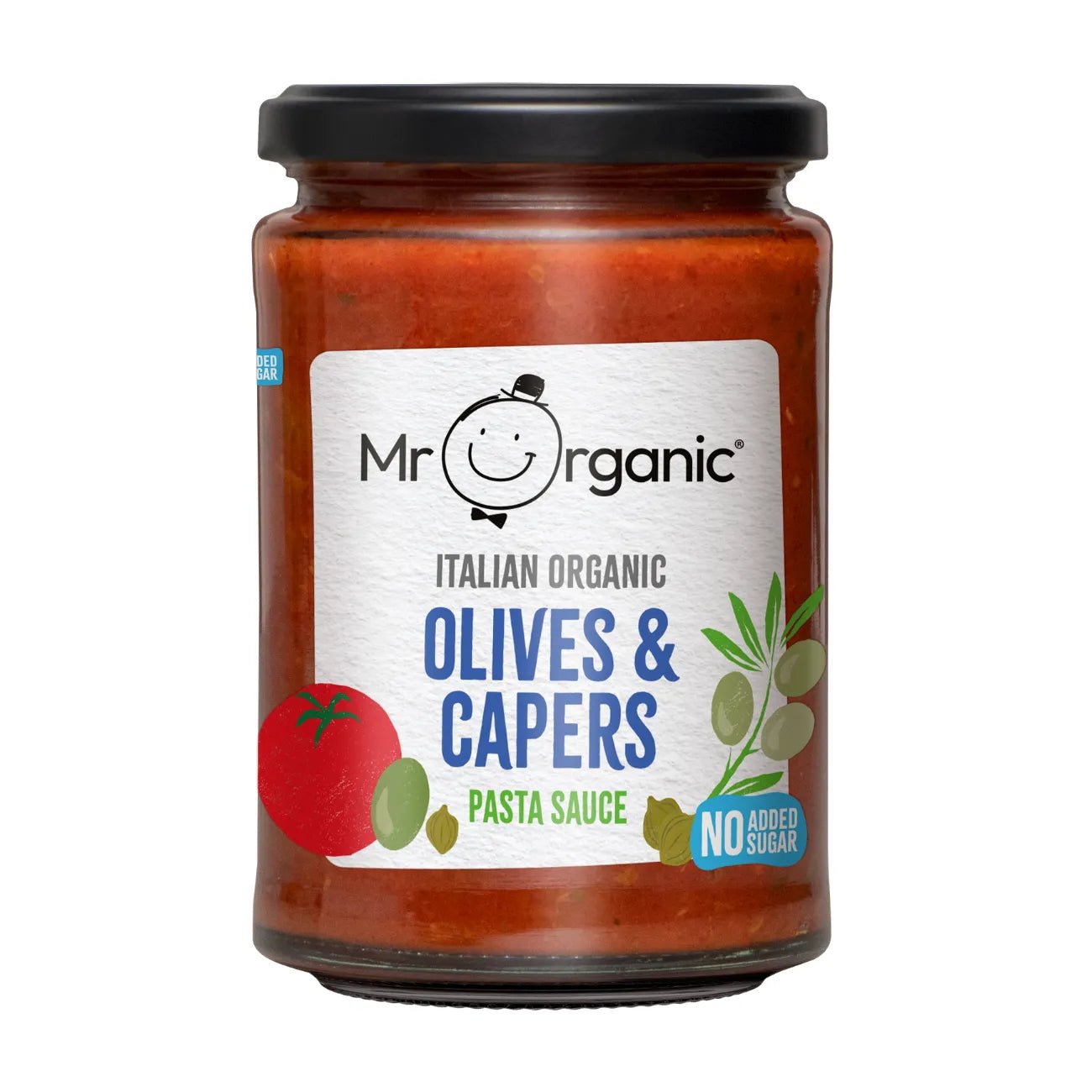 Olives & Capers No Added Sugar Pasta Sauce 350g - Mr Organic - Pasta Sauce - Mr Organic