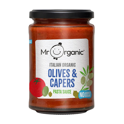 Olives & Capers No Added Sugar Pasta Sauce 350g - Mr Organic - Pasta Sauce - Mr Organic