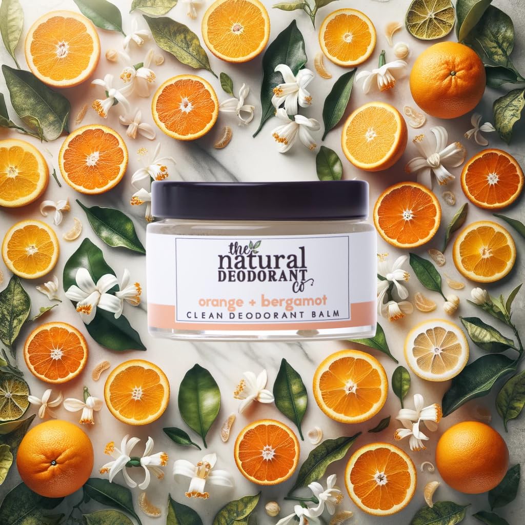 Orange and Bergamot Clean Deodorant Balm 55g - The Natural Deodorant Co - Deodorant Balm - Eco Natural Products