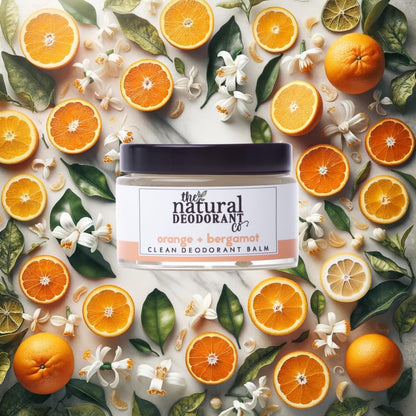 Orange and Bergamot Clean Deodorant Balm 55g - The Natural Deodorant Co - Deodorant Balm - Eco Natural Products