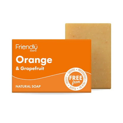 Orange and Grapefruit Essential Oil Soap 95g - Friendly Soap - Bar Soap - Eco Natural Products