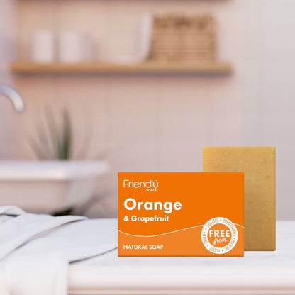 Orange and Grapefruit Essential Oil Soap 95g - Friendly Soap - Bar Soap - Eco Natural Products
