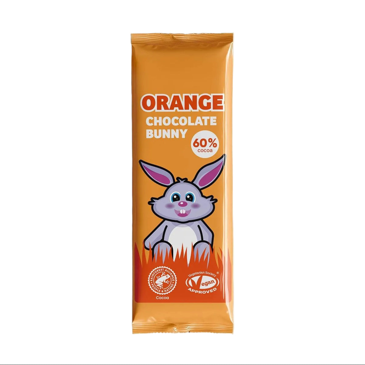 Plamil Orange Bunny Chocolate Bar Easter 25g front packaging
