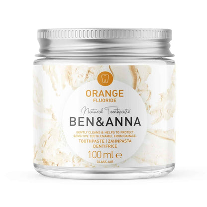 Orange with Fluoride Toothpaste Jars 100g - Ben & Anna - Toothpaste - Eco Natural Products