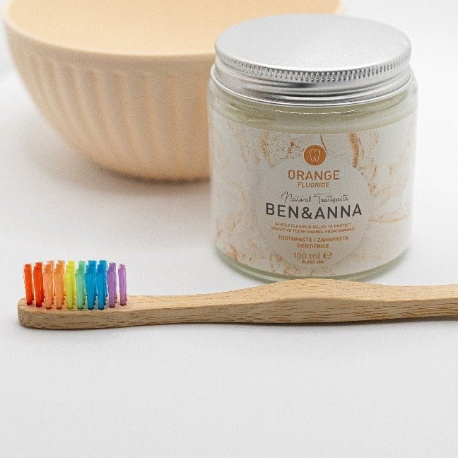 Orange with Fluoride Toothpaste Jars 100g - Ben & Anna - Toothpaste - Eco Natural Products
