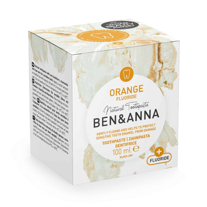 Orange with Fluoride Toothpaste Jars 100g - Ben & Anna - Toothpaste - Eco Natural Products