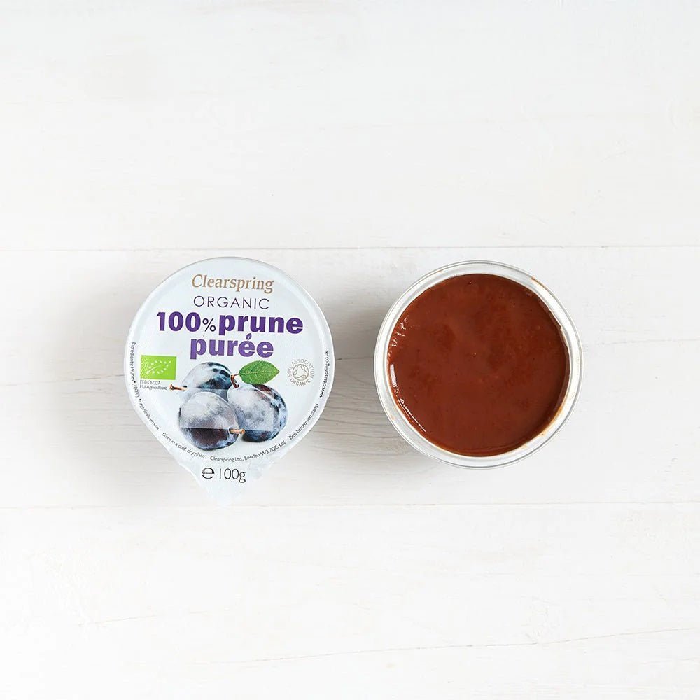 Organic 100% Prune Puree 2x100g - Clearspring - Fruit Puree - Eco Natural Products