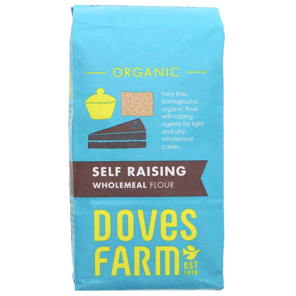 Organic 100% Wholemeal Self Raising Stoneground Flour 1kg - Doves Farm - Flour - Eco Natural Products