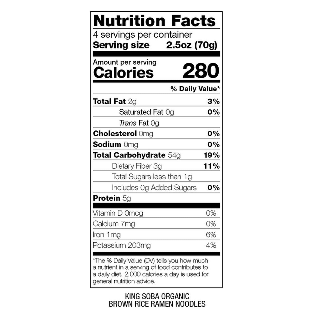 Organic 4 Pack Brown Rice Ramen Noodles 280g - King Soba - Pasta & Noodles - Eco Natural Products