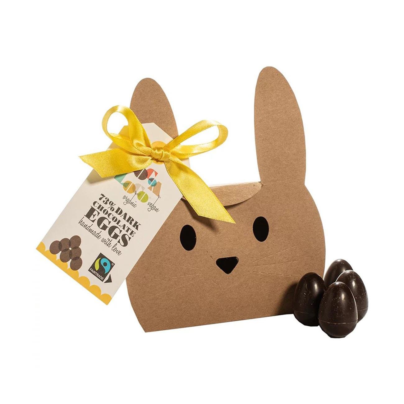 Cocoa Loco Organic 73% Dark Chocolate Mini Easter Eggs 140g main image