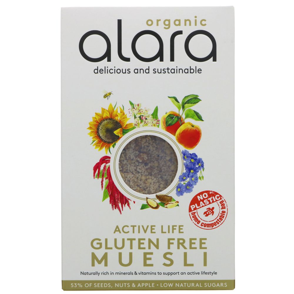 Organic Active Life Gluten Free Muesli 250g - Eco Natural Products - Alara - Muesli