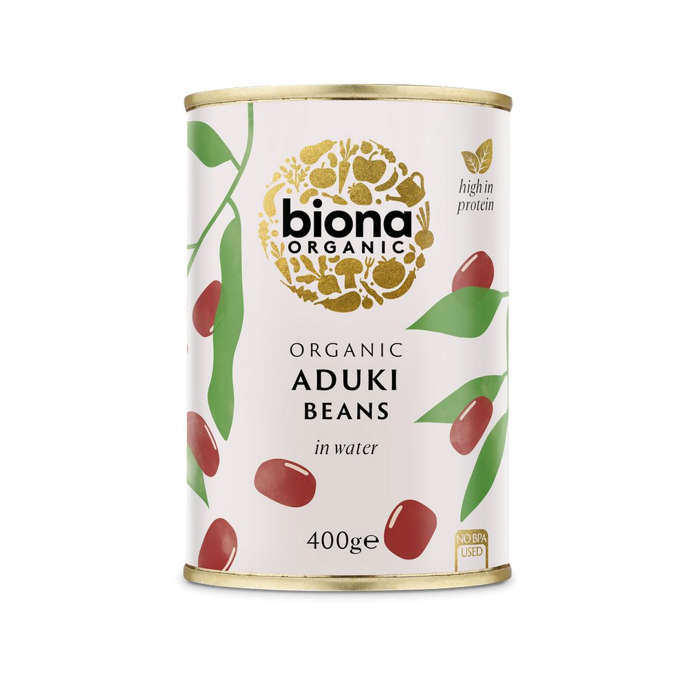 Organic Aduki Beans 400g - Eco Natural Products - Biona - Preserved Vegetables